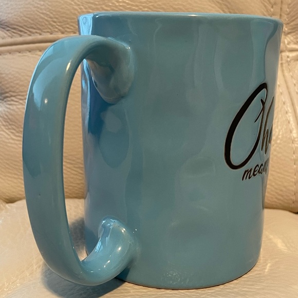 Ohana Mug Lilo & Stitch Handmade Style Mug NWT Blue Family Disney Animation - Picture 8 of 9